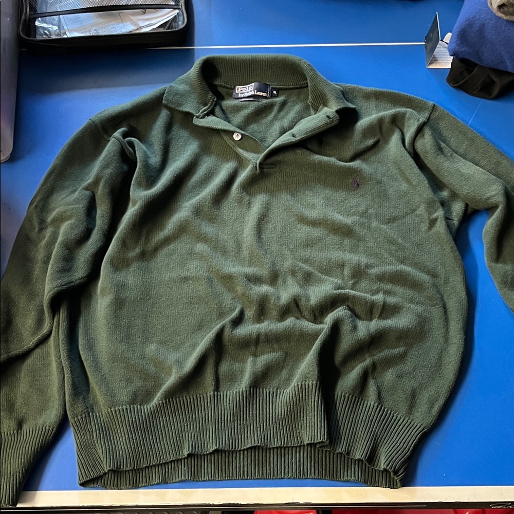 Polo by Ralph Lauren Dark Green Men's Sweater Shirt